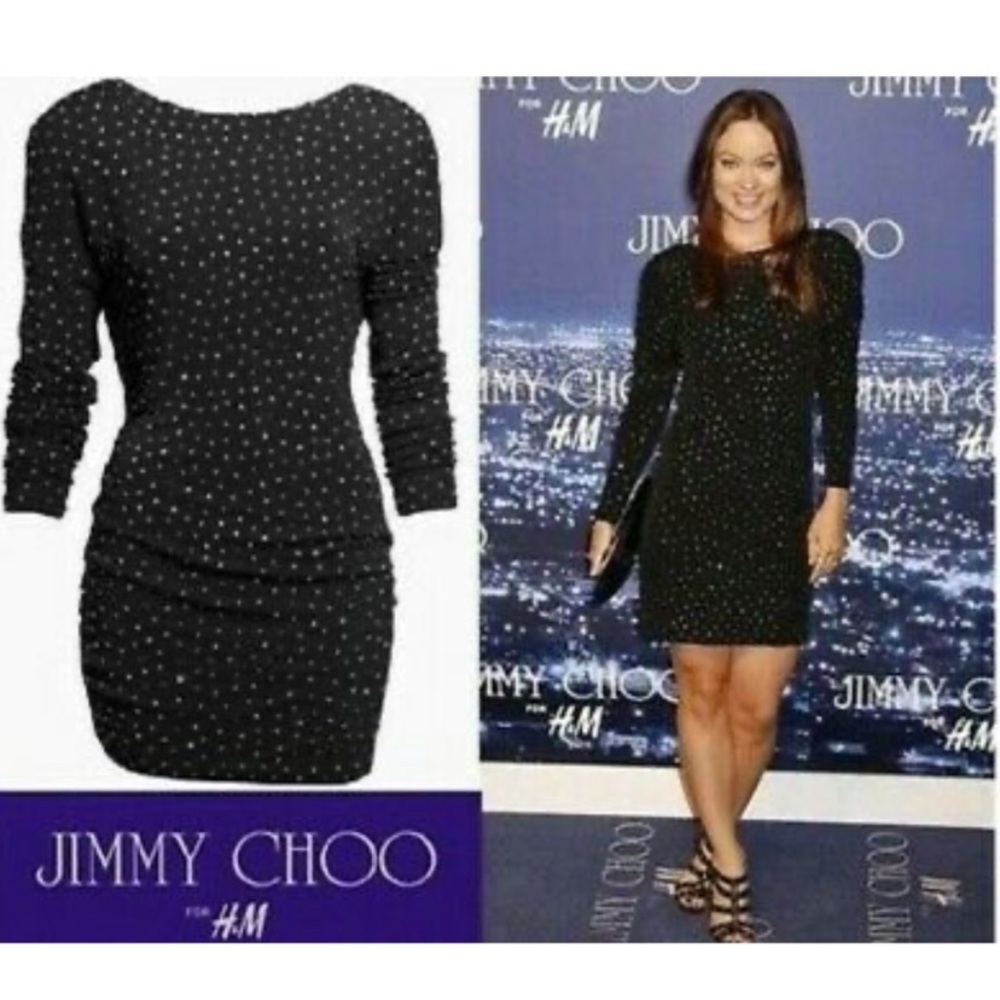 Jimmy Choo for H&M Rhinestone Dress - Size Small